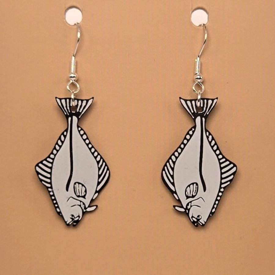 Boucle d'oreille en forme de Poisson avec crochets hypoallergéniques sans nickel
